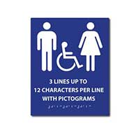 ADA Compliant Custom Signs - Pictograms-Text-Braille