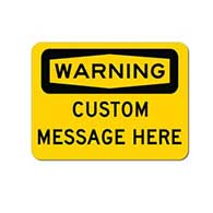 Customized OSHA Warning Sign - 24x18- Rust-free heavy-gauge and reflective OSHA compliant safety signs