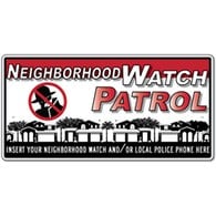 Custom - Crime Watch Rico the Robber Magnetic Car Door Sign - 24x12