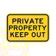 Private Property Keep Out Sign - 18x12