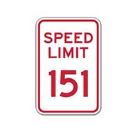 Choose the Speed Limit and Colors You Want in this Custom Speed Limit Sign - 12X18 - Reflective rust-free heavy gauge aluminum Speed Limit Sign