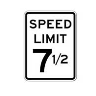 Choose the Speed Limit and Colors You Want in this Custom Speed Limit Sign - 18x24- Reflective rust-free heavy gauge aluminum Speed Limit Sign