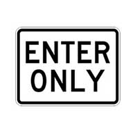 Enter Only Signs - 24x18 - Reflective Rust-Free Heavy Gauge Aluminum Parking Lot Enter Signs.