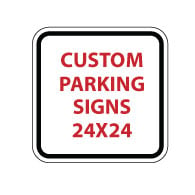 Custom No Trespassing Signs - 24x24 - Reflective Heavy-Gauge Aluminum Parking Sign