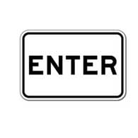 Parking Lot Enter Signs - 18x12 - Reflective Rust-Free Heavy Gauge Aluminum Parking Lot Enter Signs