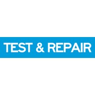 Test And Repair Self-Adhesive Labels - 24x5.25 - Package of 2 Labels - Apply these self-adhesive Test And Repair Labels to 24x30 Smog Check Station signs