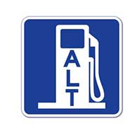 G66-22J (CA) Alternative Fuel Sign - 18x18