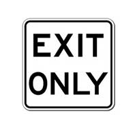 Exit  Only Sign - 18x18 Larger Size Good for Outdoor Uses and Parking Lots - Engineer Grade Reflective Heavy Gauge Aluminum Exit Only Signs from STOPSignaAndMore.com