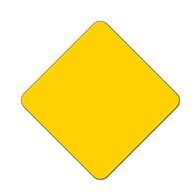 Yellow Reflective Object Marker - 18x18