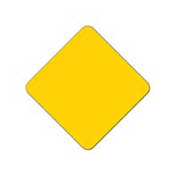 Yellow Reflective Object Marker - 12x12