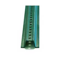 6-Foot Green U-Channel Sign Post - Heavy Weight - 2-pound per linear foot Green Enameled Steel U-Channel sign posts