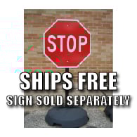 Portable Sign Post, Base, and Hardware