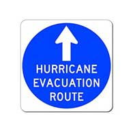 Hurricane Evacuation Route Sign - 24x24