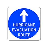 Hurricane Evacuation Route Sign - 24x24