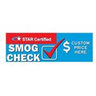 California SMOG CHECK Banner - Custom Price Banner - 72x24