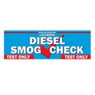 California DIESEL SMOG CHECK Banner - Test Only Station - 72x24
