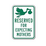 Reserved for Expecting Mothers Hospital parking signs, hospital parking lot signs, hospital signage Sign - 12x18