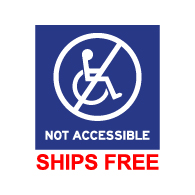 NOT ADA ACCESSIBLE label- 6x6