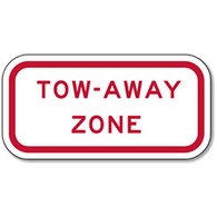 Federal R7-201 Tow-Away Zone Signs - 12x6 - Reflective Rust-Free Heavy Gauge Aluminum Parking Signs This sign meets Federal MUTCD standards for the R7-201 Tow-Away Zone Sign.