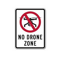 No Drone Zone Sign - 18x24 - Engineer Grade Reflective Rust-Free and Heavy Gauge Aluminum Speed Limit Sign from STOP Signs And More