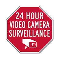 STOPSignsAndMore 24 Hour Camera-Video Security /Surveillance Sign 18x18