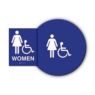 ADA Unisex Sign Kit with Wheelchair Symbol