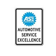 ASE Certified Mechanics Sign - 18x24 - Durable aluminum signs for car repair and Smog shops from STOP Signs And More