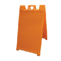 Orange Portable Two-Sided A-Frame Sign Holder - Fits Signs Up To 24X36