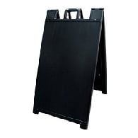 Black Portable Two-Sided A-Frame Sign Holder - Fits Signs Up To 24X36