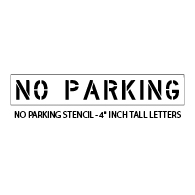 No Parking Stencil - 38"