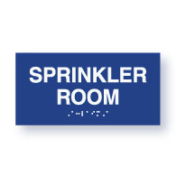 ADA Compliant Sprinkler Room Sign - 8x4