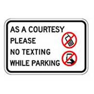 NO Texting/Parking Lot Sign 24x18- STOPSignsAndMore