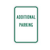 Additional Parking Sign No Arrow - 12x18 - Reflective Rust-Free Heavy Gauge Aluminum Parking Lot Signs