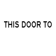 Label - This Door To Remain Unlocked When Space Occupied - 24x1.75