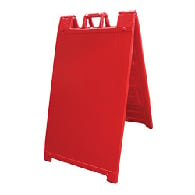 Red Portable Two-Sided A-Frame Sign Holder - Fits Signs Up To 24X36