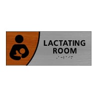 ADA Signature Series Lactating Room Sign With Tactile Text and Grade 2 Braille - 10x4