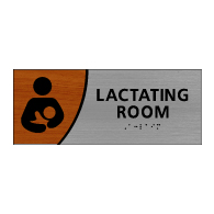 ADA Signature Series Lactating Room Sign With Tactile Text and Grade 2 Braille - 10x4