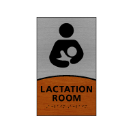 ADA Signature Series Lactation Room Sign With Tactile Text and Grade 2 Braille - 6x10