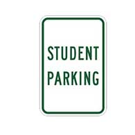 Reserved for Students Parking Signs - 12x18 - Reflective rust-free and heavy-duty School Parking Signs