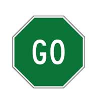 GO Signs - 12x12 - Engineer Grade Reflective Rust-Free Heavy Gauge Aluminum STOP Signs