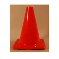 Traffic Safety Cones: 3 Pack of 12-Inch Bright Orange Traffic Safety Cones