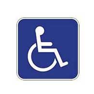 FTP-20-04-TOP Florida State Symbol of Accessibility Disabled Parking Sign