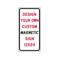 Custom Reflective Magnetic Sign - 12x24 Size - Full Color Reflective Magnet Signs for Car Doors and Other Metal Surfaces available from STOPSignsAndMore.com