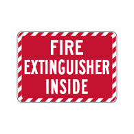 Fire Extinguisher Inside Sign - 14x10 - Fire Safety Signs Made with 3M Reflective Rust-Free Heavy Gauge Durable Aluminum available at STOPSignsAndMore.com