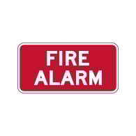 Fire Alarm Location Sign - 12x6 - Property Management Signs Made with 3M Reflective Rust-Free Heavy Gauge Durable Aluminum available at STOPSignsAndMore.com