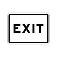 Exit Sign With No Arrows - 24x18 - Made with 3M Engineer Grade Reflective and Rust-Free Heavy Gauge Durable Aluminum available at STOPSignsAndMore.com