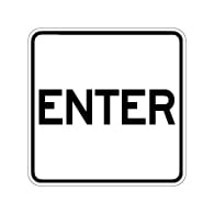 Enter Sign with No Arrows - 18x18 - Made with Engineer Grade Reflective and Rust-Free Heavy Gauge Durable Aluminum available at STOPSignsAndMore.com