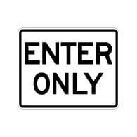 Enter Only Parking Lot Sign - 30x24 - Made with 3M Engineer Grade Reflective and Rust-Free Heavy Gauge Durable Aluminum available at STOPSignsAndMore.com