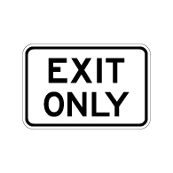 Exit Only Parking Lot Sign - 18x12 - Made with Engineer Grade Reflective and Rust-Free Heavy Gauge Durable Aluminum available at STOPSignsAndMore.com