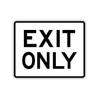 Exit Only Parking Lot Sign - 30x24 - Made with 3M Engineer Grade Reflective and Rust-Free Heavy Gauge Durable Aluminum available at STOPSignsAndMore.com